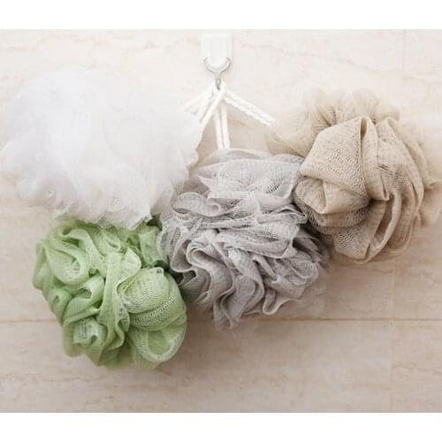 Shower Accessories 1 PC Loofah Bath Ball Mesh Sponge Milk Bathroom Supplies Bath Flower Super Soft Bath Gloves Bathing Sponge