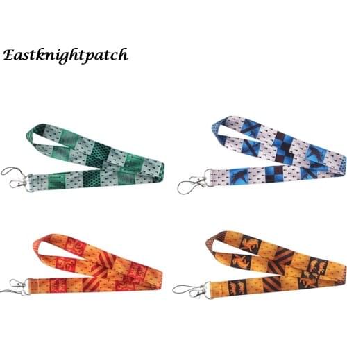 12pcs/lot E2508 Cartoon Magical School Wizard Student Lion Snake Fox Neck Strap Key Mobile Phone USB Badge Holder DIY Lanyard