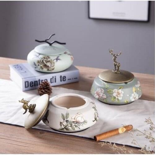 2020 American country fashion retro ashtray, home office restaurant bar desktop decoration supplies