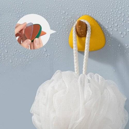 4Pcs Multi-function Cartoon Hangers Strong Adhesive Wall Hooks Non-Marking Decorative Hangers Hooks Kitchen Bathroom Hangers