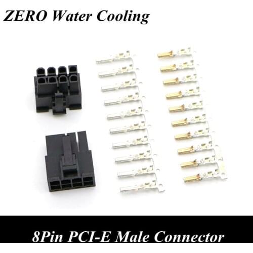 50pcs/Lot 4.2mm Pitch 5557 8Pin GPU PCI-E Male Connector + 400pcs Terminal Pins