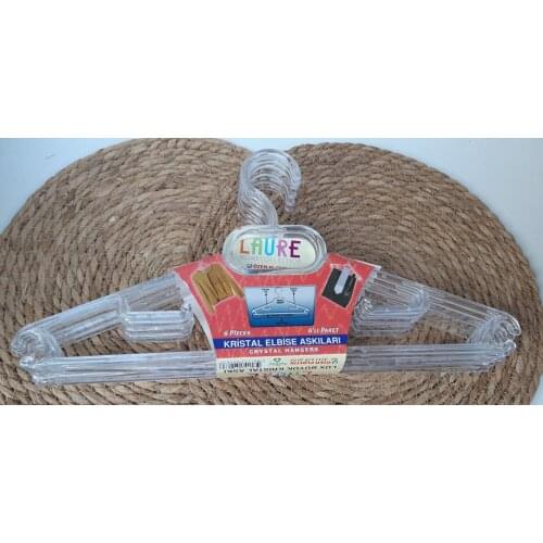 Hanger 6 Pieces See-Through Crystal Look Pants And Shirt Drape Dress Cabinet For