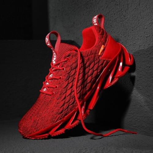 Large Size Outdoor Cushion Sneakers Man Running Shoes Women Sport Shoes Men Sports Shoes Children Red Summer Footwear GMB-1415