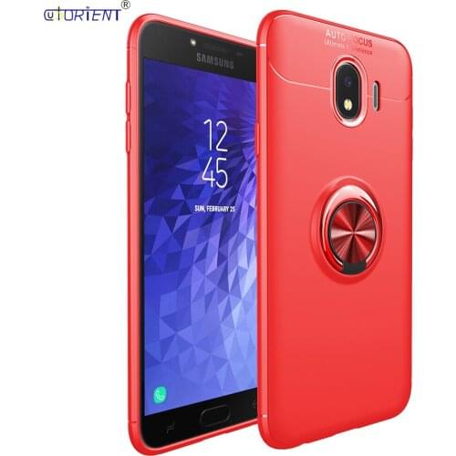 Stand Cover For Samsung Galaxy J4 2018 Metal Finger Ring Case J400 SM-J400F SM-J400F/DS J400M/DS Car Holder Bumper Cases Funda