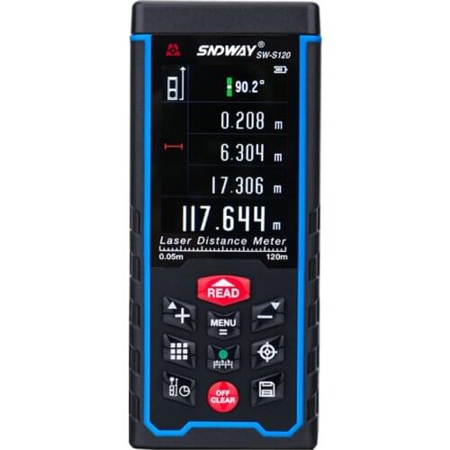 Laser Rangefinder Color LCD Laser Rangefinder 120M 80M Rangefinder Digital Angle Ruler Tape Measure