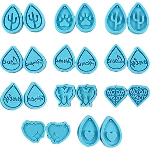Epoxy Resin Mold Handmade Earring Pendant Casting Silicone Mould DIY Crafts Tool