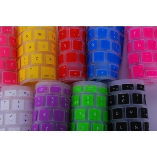 Spain Spanish Keyboard Cover Skin Euro version For Macbook Air Pro Retina 13 15 17 A1466 A1502 A1369 A1278 A1398 A1286 A1425