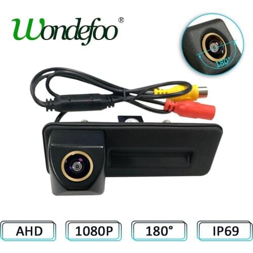 1080P AHD 180 Degree Car Rear View Camera For Skoda Roomster Fabia Octavia Yeti Superb Audi A1 A3 Vehicle Reverse Night Vision