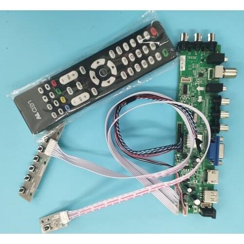 Kit For N101L6-L05/N101L6-L06 1024X600 40pin DVB-T remote WLED Signal controller board TV LVDS USB AV VGA LED HDMI digital 10.1"