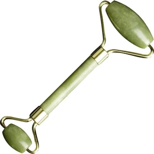 Double Head Facial Massage Roller Jade Face Slimming Body Head Neck Device Derma Roller Skin Care Ice Roller Wrinkle Removal