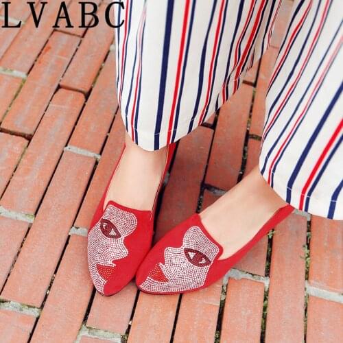 2018European and Americ spring new trend sexy thick with high-heeled shoes large size womens shoes Apricot red blue black 31-48
