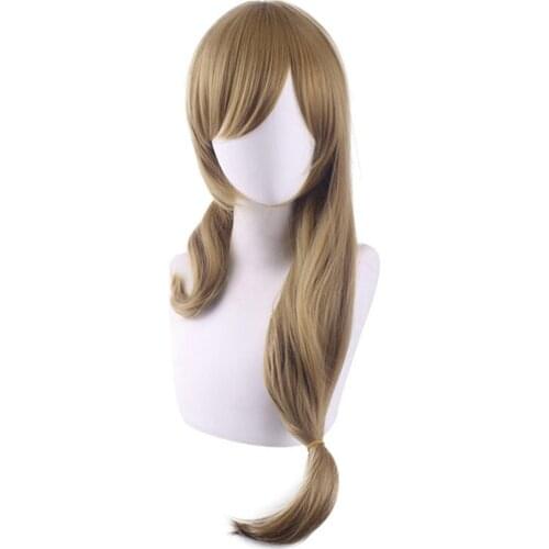 Game Genshin Impact Lisa Cosplay Wig Heat Resistant Synthetic Hair Carnival Halloween Party Props