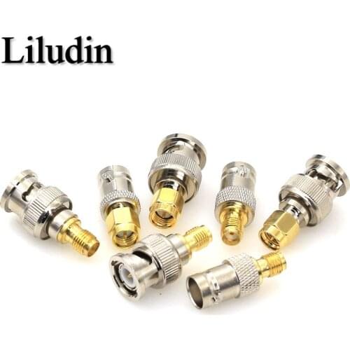BNC To SMA Connectors Type Male Female RF Connector Adapter Test Converter Kit Transmission Cables SMA To BNC Connector