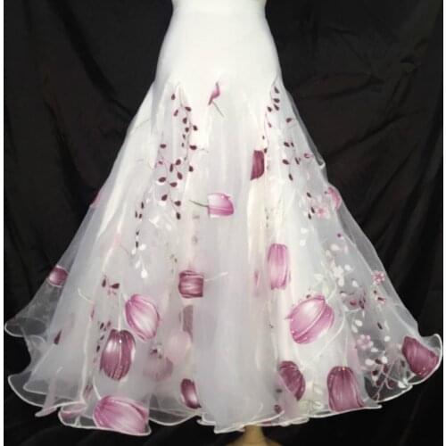 Customize new waltz dance skirt for modern dance ballroom dance dresses woman