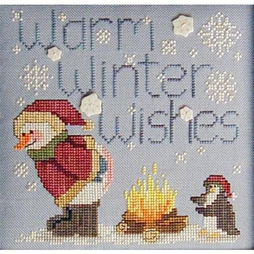Manufacturer Embroidery Warm Winter Wishes Counted Cross Stitch Bookmarks with 100% Cotton Floss & Free Shipping for Wall Decor