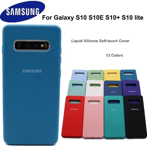 Samsung Galaxy S10/S10E/S10 Plus Liquid Silicone Case Silicone Soft Back Cover Samsung Galaxy S10 Lite Case Protection Cover
