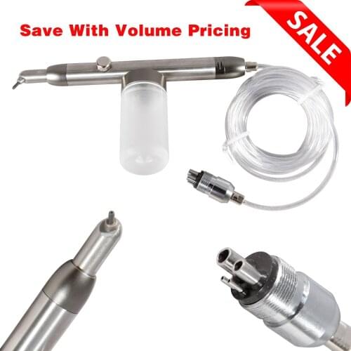 Dental Air Alumina Abrasion Polisher Microetcher Sandblasting Powder Jar Steel Fit 4/6 Hole Teeth Chair Dental Tool Equipment