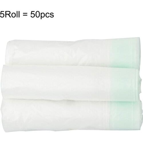 5 Roll/50 Pcs Universal Potty Training Toilet Seat Bin Bags Travel Potty Liners NEW