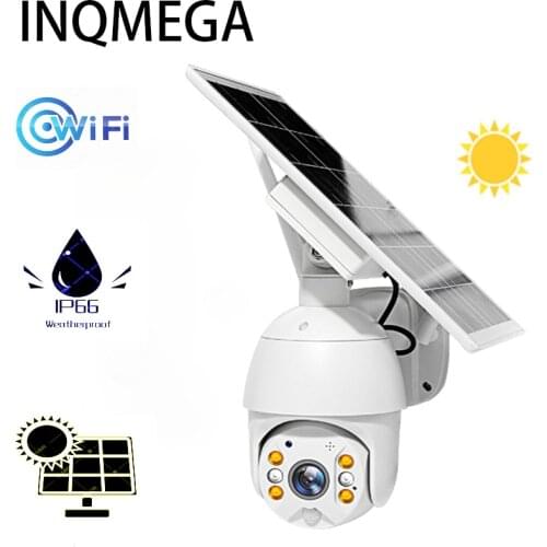 INQMEGA Wifi HD 1080P Solar Camera Smart Home Two-way Voice Intrusion Alarm Outdoor Monitoring Waterproof CCTV Camera