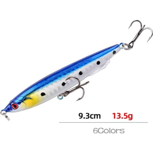 1pcs Japan Best Selling Fishing Lure 13.5g 9.3cm Bass Fishing Tackle Fishing Accessorie Lures with Treble Fishhook Trolling Bait