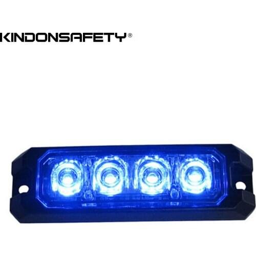 10pcs Free shipping by Fedex! 12W car LED strobelight, 4 LED lighthead, warning lamp, surface mount light, with4pcs GEN5 3W LED