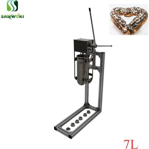 7L Vertical manual Spain Fritters Latin Fruit Donut Machines stainless steel Churros filling Machine Churrera filler machine