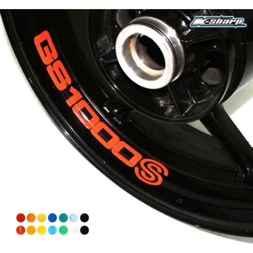 8 X CUSTOM INNER RIM DECALS WHEEL Reflective STICKERS STRIPES FIT SUZUKI GS 1000S