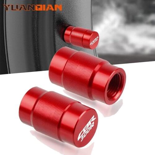 Motorcycle Accessories Couple Aluminum For Honda CBR CBR300R 300R R Vehicle Wheel Tire Valve Stem Caps Covers Universal cycle