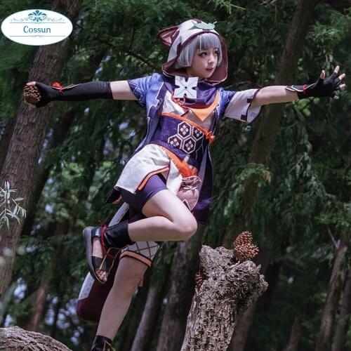 Anime! Genshin Impact XiaoYu Game Suit Lovely Lolita Kimono Uniform Cosplay Costume Halloween Party Outfit For Women 2021 NEW