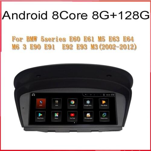 Android 10 Car GPS navigation Radio player for BMW 5 series E60 E61 E63 E64 3Series E90 E91 CCC/CIC 8G RAM 128G ROM