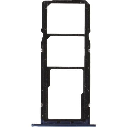 Dual SIM Micro SD Card Tray Holder for Huawei for Huawei Y6 2018 Blue Black Gold Color