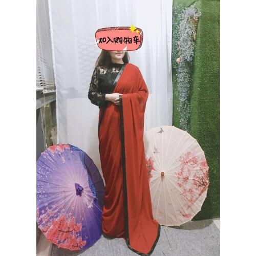 Indian Clothing Black Lace Top Cotton Sarees Pure Basarsi Saree Sarees Party Wear Wedding Georgette Sari pure cotton saree