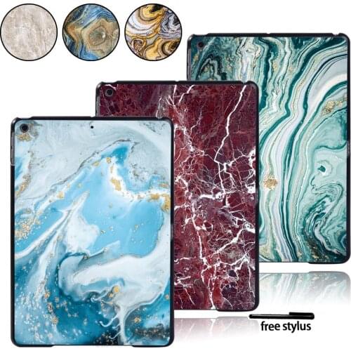 Lightweight Hard Shell Case Cover For Apple iPad / Mini / Air / Pro tablet plastic durable protective case + Stylus