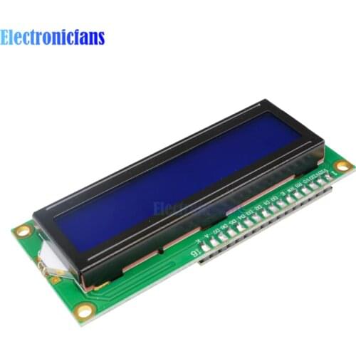 Blue Display IIC/I2C/TWI/SPI Serial Interface 1602 16X2 Character LCD Backlight Module LCD-1602 5V For Arduino