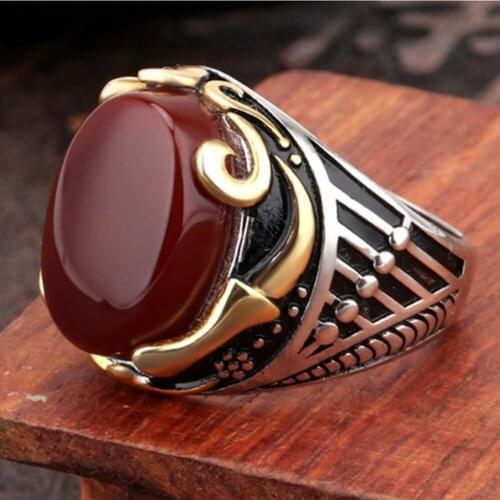 BOCAI New fashion man ring s925 silver domineering personality retro ring for man