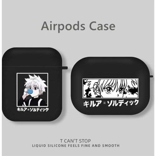 Hunter x Hunter 3 Anime Soft Earphone Charging Case For Apple AirPods 2 1 Case Black Silicone Protective Cover for Air Pods Pro
