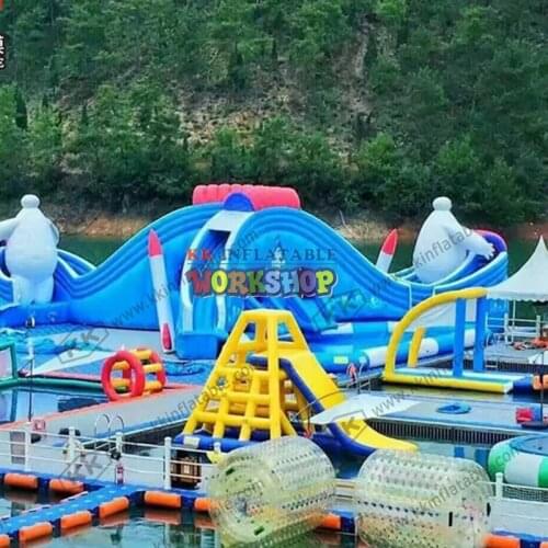 Inflatable Theme floating water park KK inflatable custom-made inflatable water park for sale