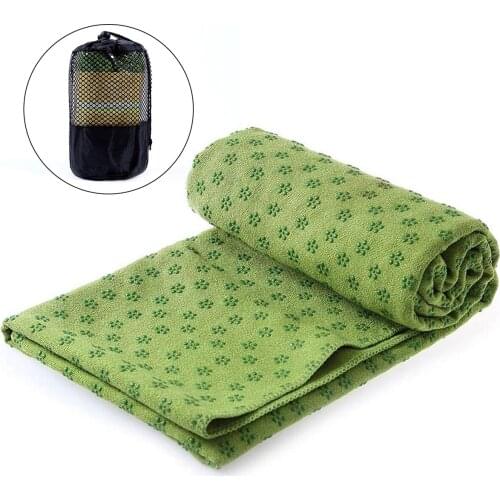 Non Slip Yoga Mat Cover Towel Anti Skid Microfiber Yoga Mat Size 183cm*63cm 72''x24'' Shop Towels Pilates Blankets Fitness