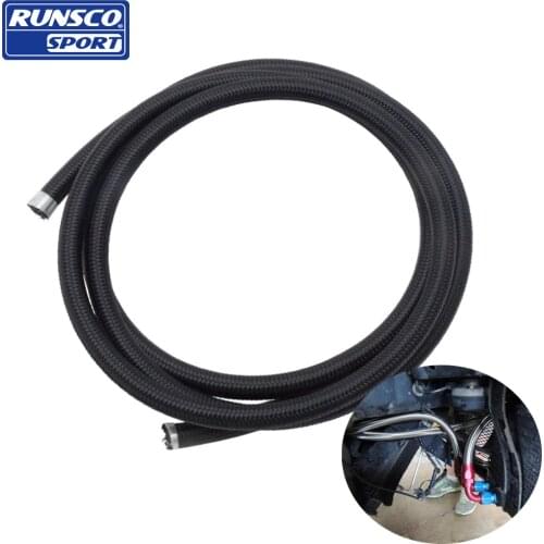 1 Meter AN4 AN6 AN8 AN10 AN12 Nylon Hose Line Cotton Over Braided Stainless Steel Racing Hose Fuel Line Oil Cooler Hose
