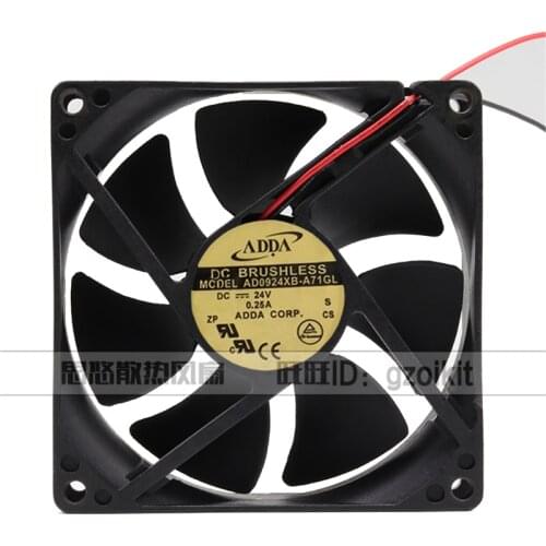 New original AD0924XB-A71GL 24V 0.25A 9 cm inverter cooling fan