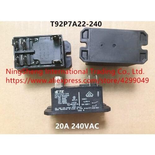 Original new 100% T92P7A22-240 T92S7A22-240 20A/240VAC normally open 6-1393211-2 relay