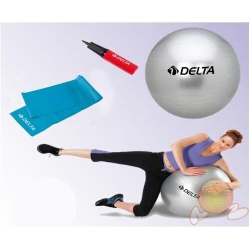Pilates Yoga Natural Free Shipping 65 cm Ball 120x15 cm Medium Rigid Tape Pump Set