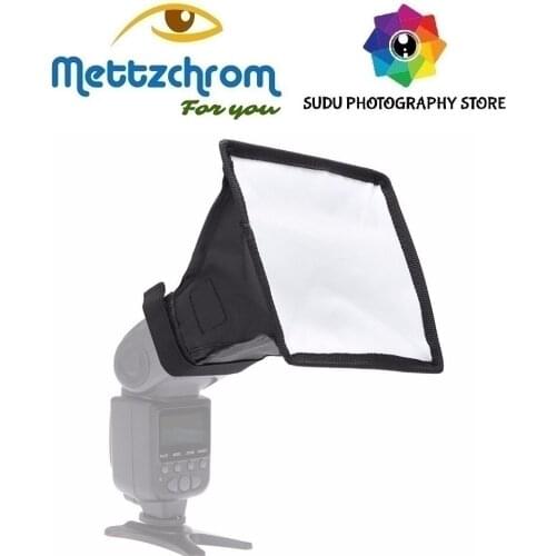Mettzchrom Portable Photography Softbox 15x17cm For Canon Nikon Yongnuo Godox Universal Softbox