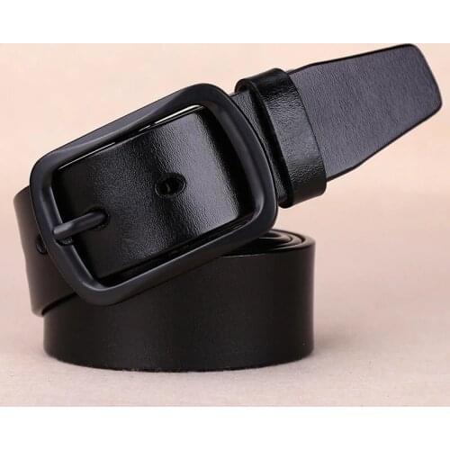 Mens Belt 100% Genuine Leather Belts for Men Classic Fashion Casual Wild Men Cowhide Belt High Quality