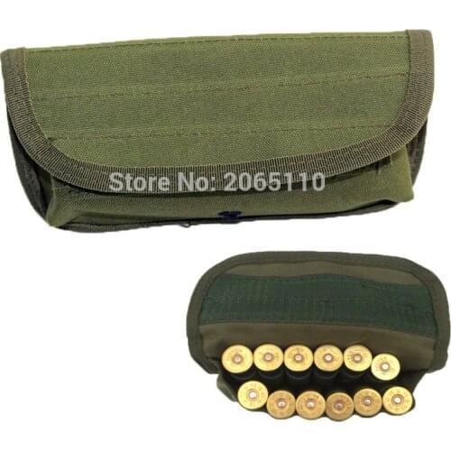 Tactical 12 Rounds Shotgun Shells Reload Holder Molle Pouch 12 Gauge/20G Magazine Pouch Ammo Round Cartridge Bullet Holder
