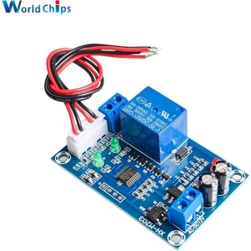 XH-M203 Full Automatic Water Level Controller Pump Switch Module AC/DC 12V Relay Sensors Module Water Level Switch