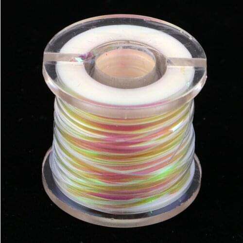 1 Spool Plastic Fly Tying Tinsel Tape Fishing Lure Tape Fly Tying Material