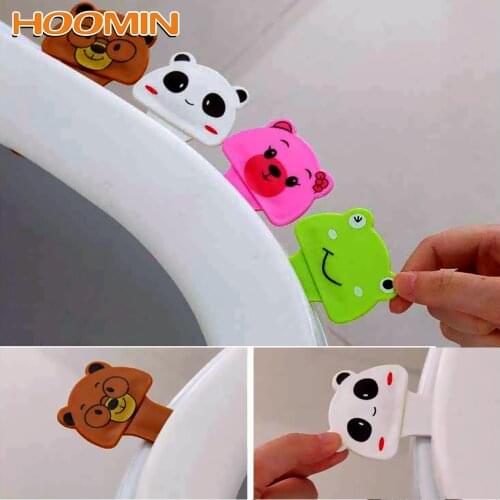 1pc Toilet Closestool Seat Handle Foldable Sanitary Seat Cover Lifting Device Toilet Seat Cover Lifter With Adhesive for Travel