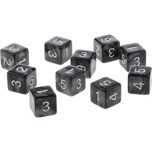 10pcs Dice TRPG D&D Role Playing Games Multi-sided D6 D10 D12 D20 Dices