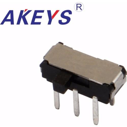 10PCS MSK-22D18 MINI slide switch 2P2T DPDT DIP 6 pin side slide mini toggle switches micro slide switches black
